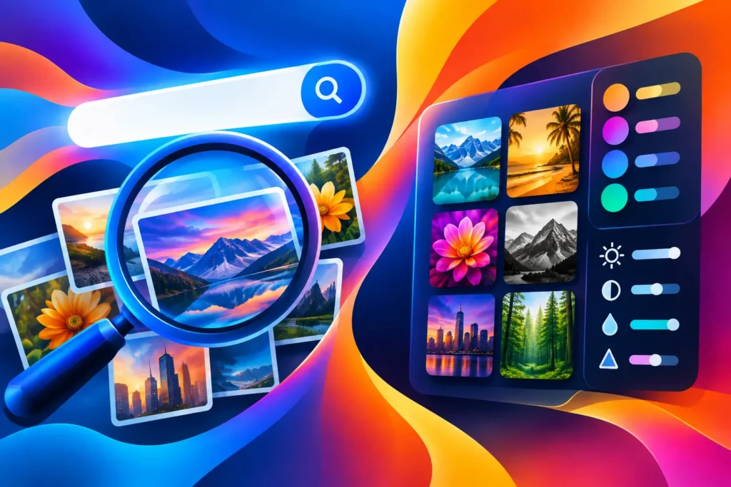 Keyword Search Versus Visual Filters for Photos