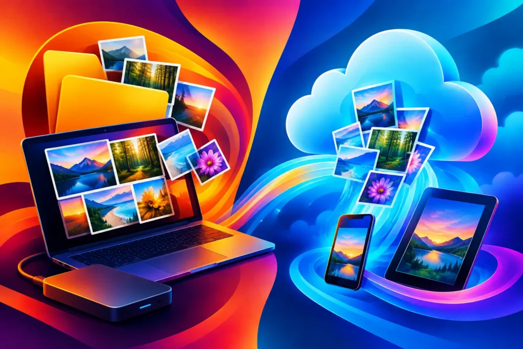 Local Indexing Versus Cloud Scanning for Photos